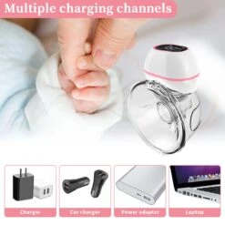 Aidmom - Set - Dubbele Elektrische Borstkolf – Rose – Oplaadbare Draagbare Borstkolf – Draadloze Borstkolven – BPA Vrij – Handsfree Kolven – 24mm – Borstvoeding – Set Van 2 Stuks -Stokke Verkoop 1200x1200 1534