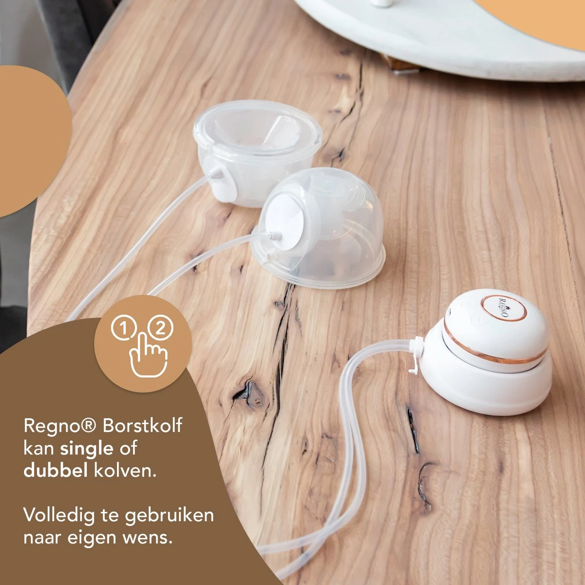 Regno S15 Dubbele Elektrische Borstkolf – Handsfree - 2x 180ml Kolfapparaat – 9 Zuigniveaus 16 Regno S15 Dubbele Elektrische Borstkolf – Handsfree - 2x 180ml Kolfapparaat – 9 Zuigniveaus - Afbeelding 14