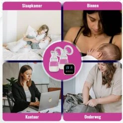 Babeza Borstkolf - Elektrische Borstkolf - Incl. 2 Babyfles 180ml - Handsfree - Oplaadbaar - Dubbele Borstkolf -Stokke Verkoop 1200x1200 1559