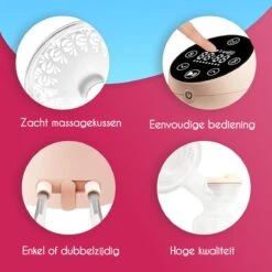 NurtureGoods Dual Efficient Borstkolf - Smart 3.0 - Vernieuwd 2023 Model - Draadloze Dubbele Elektrische Borstkolf - Oplaadbare Accu - Inclusief 2x180 Ml Babyfles, Kolfdagboek En Speen -Stokke Verkoop 1200x1200 1594