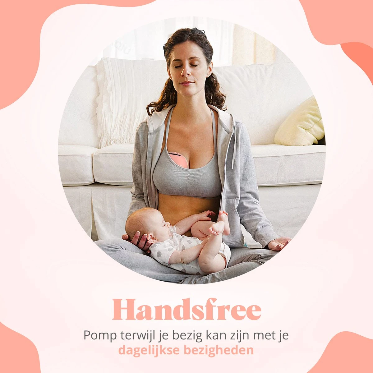 Evite Elektrische Draadloze Borstkolf – Handsfree & Draagbaar – BPA-Vrij – Dubbele Borstkolf – Met E-Book - Roze 9 Evite Elektrische Draadloze Borstkolf – Handsfree & Draagbaar – BPA-Vrij – Dubbele Borstkolf – Met E-Book - Roze - Afbeelding 7