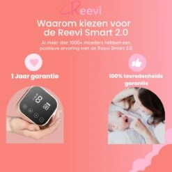 Reevi Care Borstkolf - Dubbele Elektrische Kolf - Oplaadbare Accu - Handsfree & Draagbaar - Inclusief 2x180 Ml Babyfles, Speen & Melkmoederbewaarzakjes 50x -Stokke Verkoop 1200x1200 1652