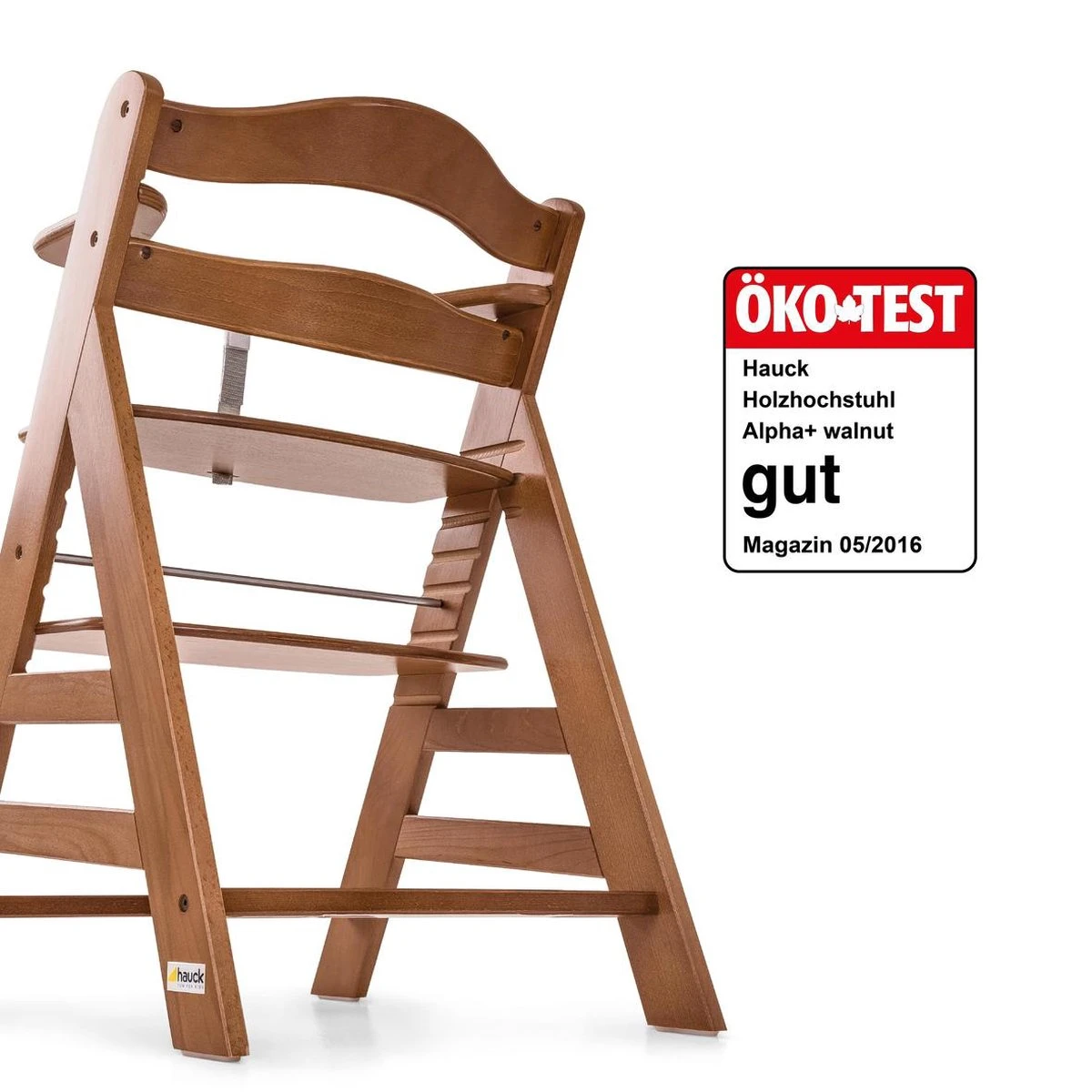 Hauck Alpha+ Kinderstoel - Walnoot 9 Hauck Alpha+ Kinderstoel - Walnoot - Afbeelding 7