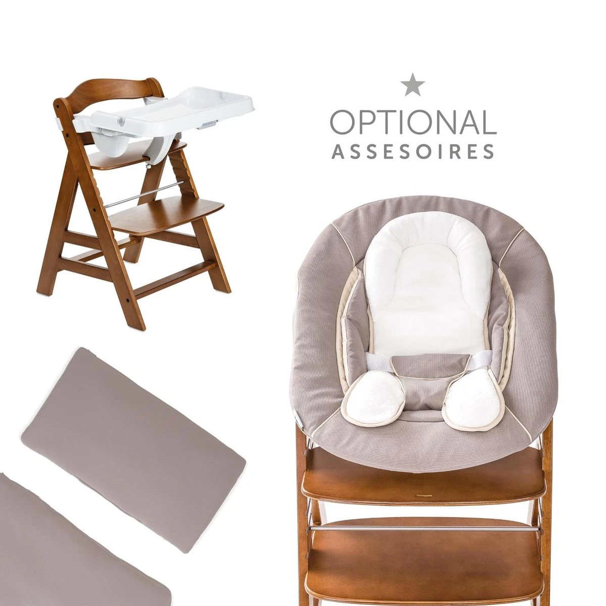 Hauck Alpha+ Kinderstoel - Walnoot 17 Hauck Alpha+ Kinderstoel - Walnoot - Afbeelding 15