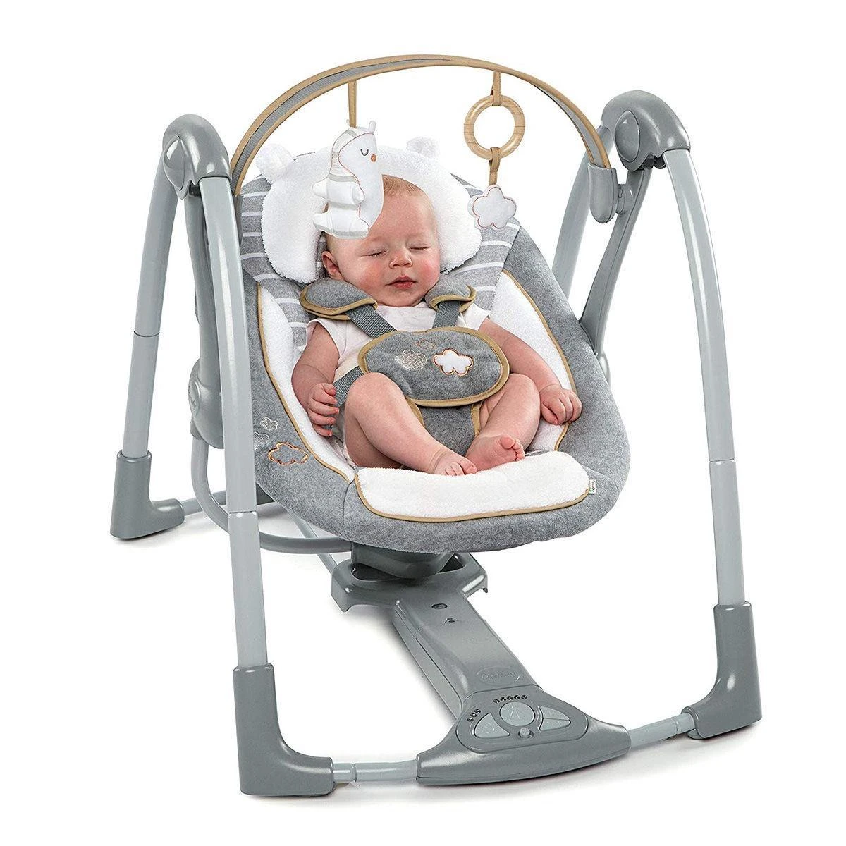 Bright Starts Ingenuity Swing And Go Bella Teddy Boutique Babyswing - - Babyschommel - Elektrische Schommelstoel Baby 9 Bright Starts Ingenuity Swing And Go Bella Teddy Boutique Babyswing - - Babyschommel - Elektrische Schommelstoel Baby - Afbeelding 7