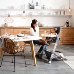 Hauck Grow Up Inklapbare Kinderstoel - Met Ligfunctie En Eetblad - Grijs Melange -Stokke Verkoop 1200x1200 320