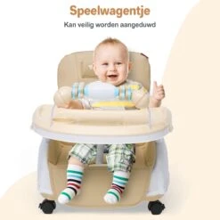 Twinky® Kinderstoel – 2-in-1 Kinderwagen Set – Bruin – Inklapbare Eetstoel & Baby Wagentje En Babystoel Voor Aan Tafel – Kinderzetel, Peuterstoeltje En Meegroeistoel In 1 -Stokke Verkoop 1200x1200 396