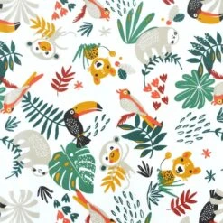 Ukje Stoelverkleiner - Geschikt Voor Stokke Tripp Trapp - Geplastificeerd - Kinderstoel - Kussenset - Wit Aap - Extra Dik -Stokke Verkoop 1200x1200 449