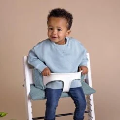 Ukje Stoelverkleiner - Geschikt Voor Stokke Tripp Trapp - Kinderstoel - Kussenset - Jade - Wafelstof - Extra Dik -Stokke Verkoop 1200x1200 455