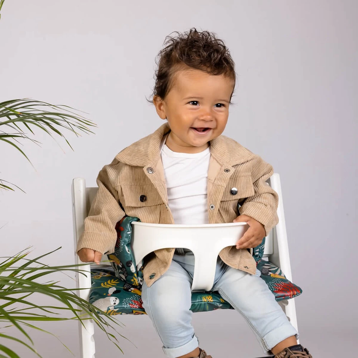 Ukje Stoelverkleiner - Geschikt Voor Stokke Tripp Trapp - Geplastificeerd - Kinderstoel - Kussenset - Groen Aap - Extra Dik 8 Ukje Stoelverkleiner - Geschikt Voor Stokke Tripp Trapp - Geplastificeerd - Kinderstoel - Kussenset - Groen Aap - Extra Dik - Afbeelding 6