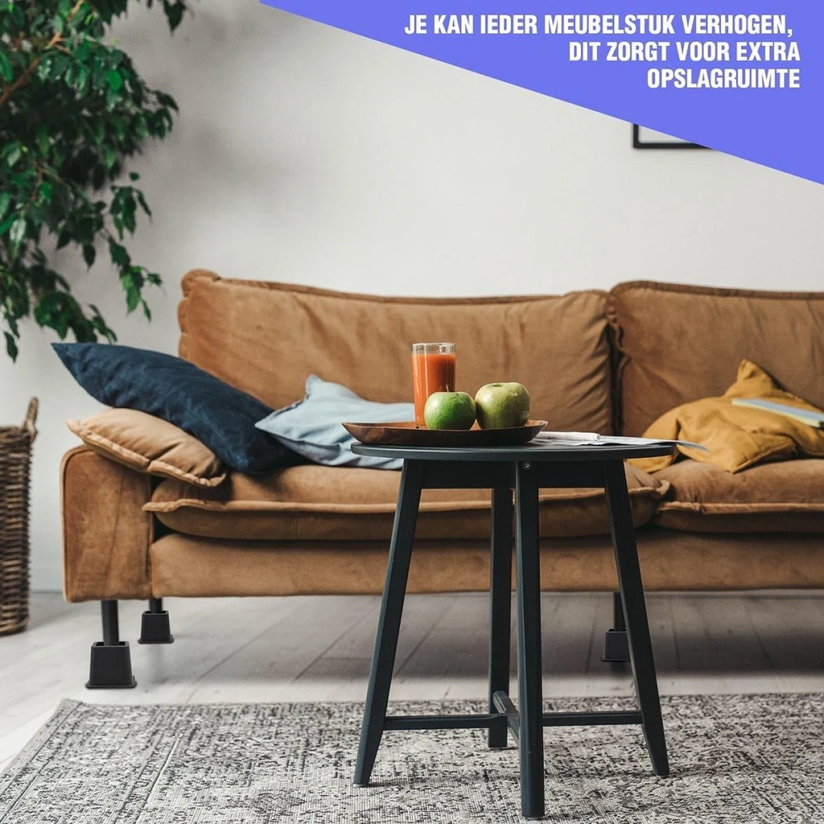 LuxeBass 4x Bedverhogers | Bedklossen | Meubelverhogers | Stoelverhogers | Max. 600 Kg - LB637 6 LuxeBass 4x Bedverhogers | Bedklossen | Meubelverhogers | Stoelverhogers | Max. 600 Kg - LB637 - Afbeelding 4