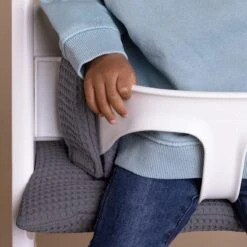 Ukje Stoelverkleiner - Geschikt Voor Stokke Tripp Trapp - Kinderstoel - Kussenset - Grijs - Wafelstof - Extra Dik -Stokke Verkoop 1200x1200 550