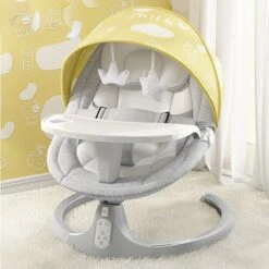 Merkloos Easy-Home® - Elektrische Wipstoel - Babyschommel - Baby Swing - Incl Tafel - Bluetooth - White Noise - 20kg 20 Merkloos Easy-Home® - Elektrische Wipstoel - Babyschommel - Baby Swing - Incl Tafel - Bluetooth - White Noise - 20kg -Stokke Verkoop 1200x1200 580