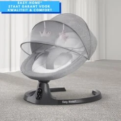 Merkloos Easy-Home® - Elektrische Wipstoel - Babyschommel - Baby Swing - Incl Tafel - Bluetooth - White Noise - 20kg 23 Merkloos Easy-Home® - Elektrische Wipstoel - Babyschommel - Baby Swing - Incl Tafel - Bluetooth - White Noise - 20kg -Stokke Verkoop 1200x1200 581