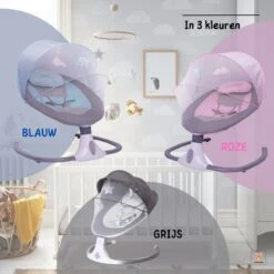 Baby Wieg | Elektrische Baby Wieg | Elektrische Wipstoel | Schommelstoel Baby | Bluetooth | Afstandsbediening - Grijs 12 Baby Wieg | Elektrische Baby Wieg | Elektrische Wipstoel | Schommelstoel Baby | Bluetooth | Afstandsbediening - Grijs -Stokke Verkoop 1200x1200 605