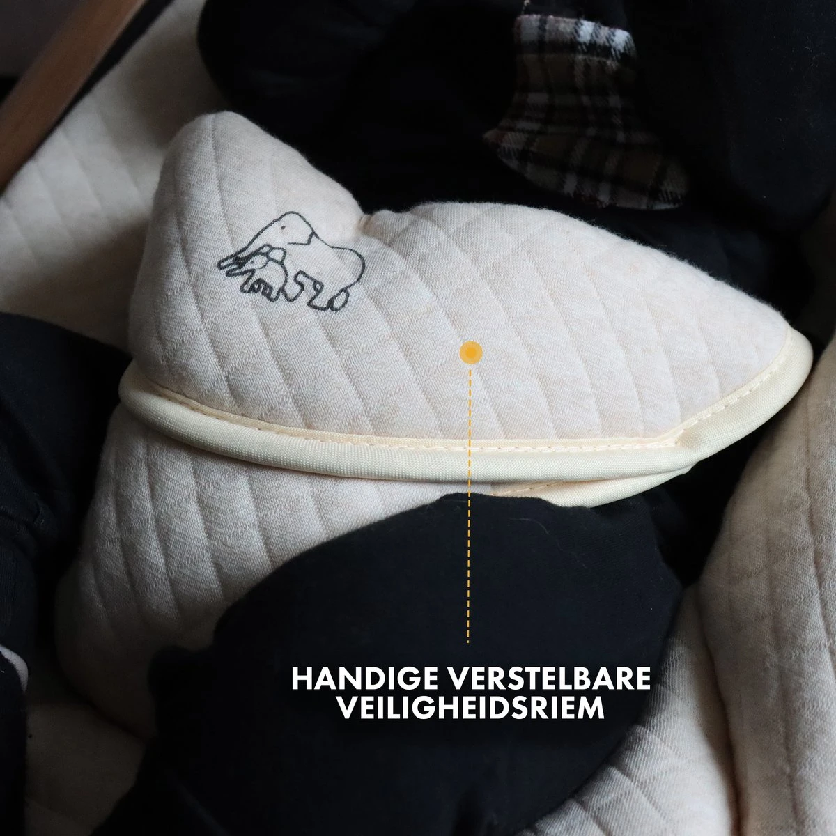 Deryan Rocker Wipstoel - Luxe 2-in-1 - Nougat/Cream 6 Deryan Rocker Wipstoel - Luxe 2-in-1 - Nougat/Cream - Afbeelding 4