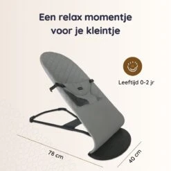 Skye & Scott Wipstoel Baby - Baby Bouncer - Schommelstoel Baby - Baby Swing - Met Speelboog - Grijs -Stokke Verkoop 1200x1200 699