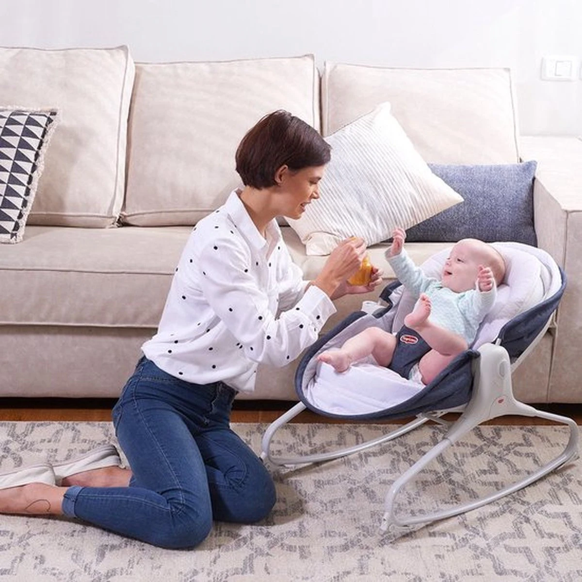 Tiny Love Rocker Napper 3-in-1 Wipstoel - Blue Jeans 13 Tiny Love Rocker Napper 3-in-1 Wipstoel - Blue Jeans - Afbeelding 11