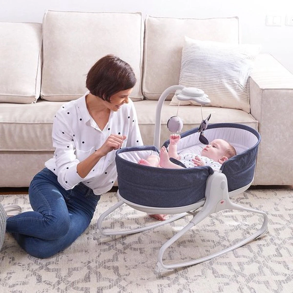 Tiny Love Rocker Napper 3-in-1 Wipstoel - Blue Jeans 15 Tiny Love Rocker Napper 3-in-1 Wipstoel - Blue Jeans - Afbeelding 13