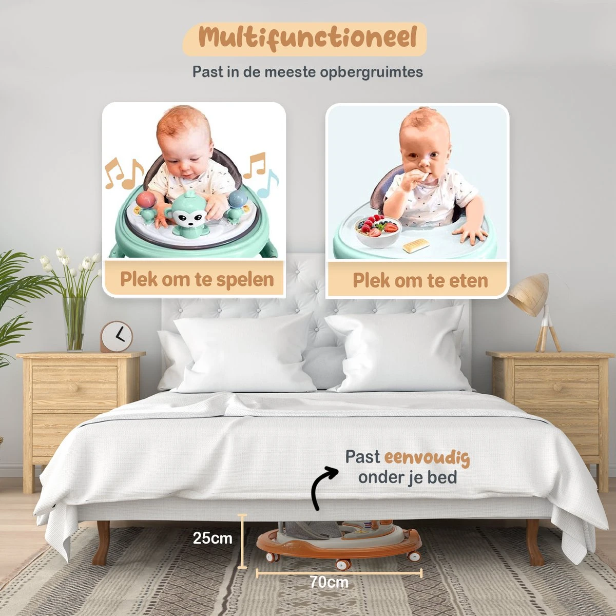 Twinky® Babywalker – Luxe Loopstoel Met 3-delige Speelset – Loopstoeltje Voor Baby Inclusief Voetenmat En Steel 5 Twinky® Babywalker – Luxe Loopstoel Met 3-delige Speelset – Loopstoeltje Voor Baby Inclusief Voetenmat En Steel - Afbeelding 3