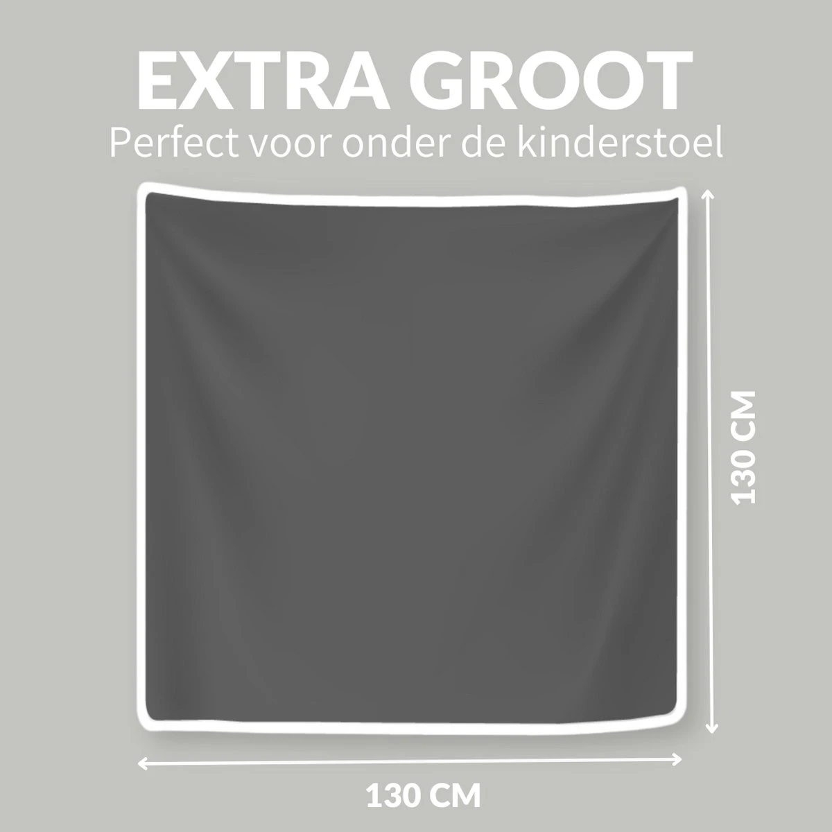 Mamboe Knoeimat - Knoeimat Kinderstoel - 130 Cm - Vloermat - Knoeimat Baby - Speelmat - Placemat Baby - Kinderstoel Mat - Vloerbeschermer 4 Mamboe Knoeimat - Knoeimat Kinderstoel - 130 Cm - Vloermat - Knoeimat Baby - Speelmat - Placemat Baby - Kinderstoel Mat - Vloerbeschermer - Afbeelding 2