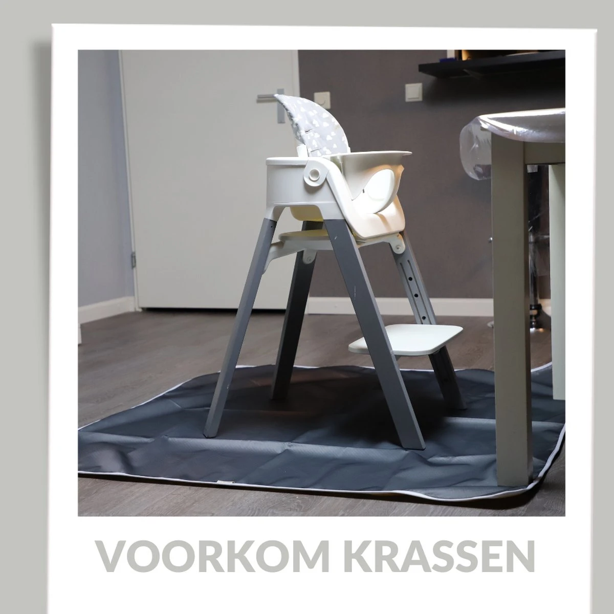 Mamboe Knoeimat - Knoeimat Kinderstoel - 130 Cm - Vloermat - Knoeimat Baby - Speelmat - Placemat Baby - Kinderstoel Mat - Vloerbeschermer 6 Mamboe Knoeimat - Knoeimat Kinderstoel - 130 Cm - Vloermat - Knoeimat Baby - Speelmat - Placemat Baby - Kinderstoel Mat - Vloerbeschermer - Afbeelding 4