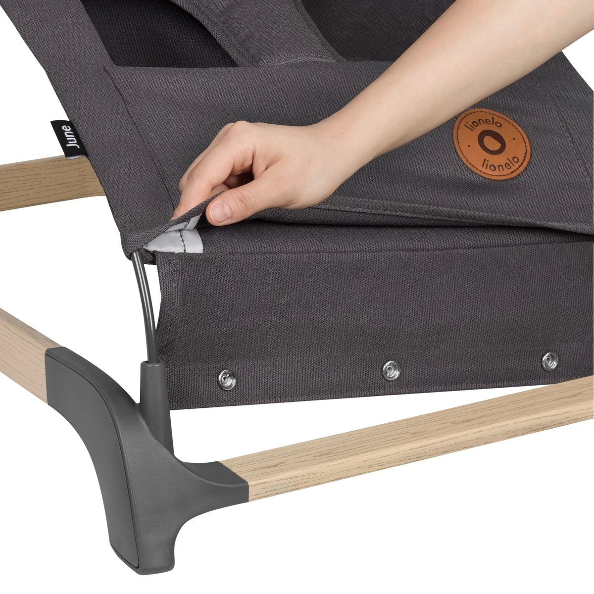 Lionelo June - Babyschommel - Tot 9 Kg - 3-punts Veiligheidsgordels - Lichtgewicht 13 Lionelo June - Babyschommel - Tot 9 Kg - 3-punts Veiligheidsgordels - Lichtgewicht - Afbeelding 11