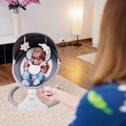 4Baby Rock 'n Relax Grijs - Babyschommel - Elektronische BabySwing - 5 Snelheden - Inclusief Accessoires -Stokke Verkoop 1200x1200 820