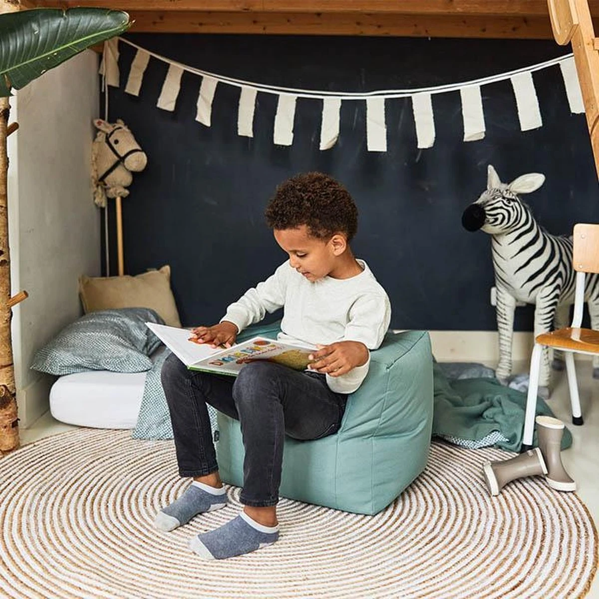 Jollein Kinderfauteuil - Ash Green 11 Jollein Kinderfauteuil - Ash Green - Afbeelding 9