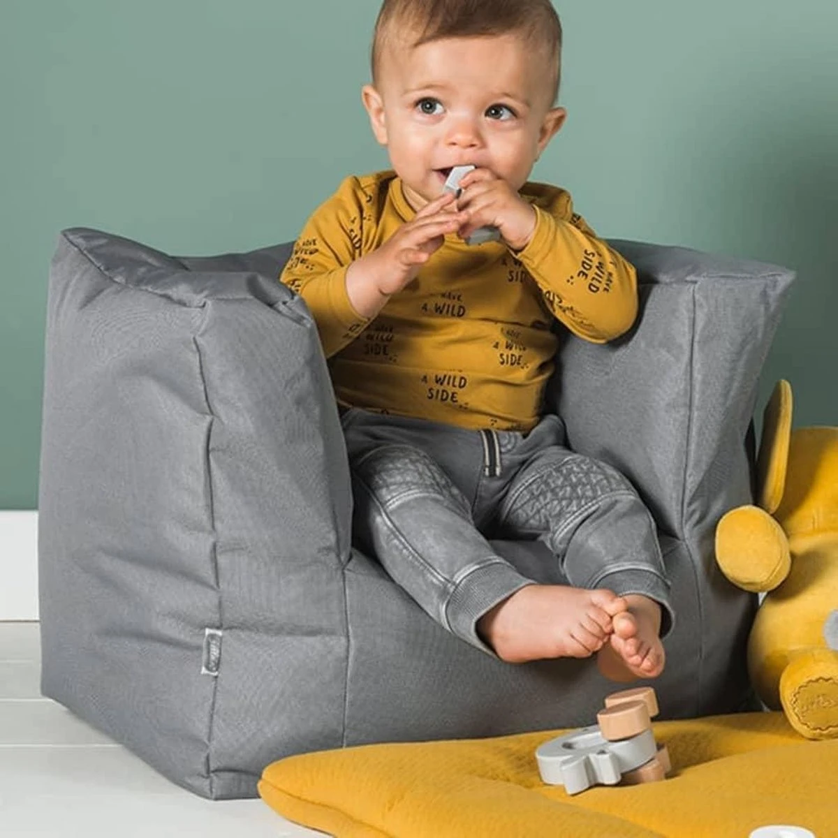Jollein Kinderfauteuil - Storm Grey 14 Jollein Kinderfauteuil - Storm Grey - Afbeelding 12