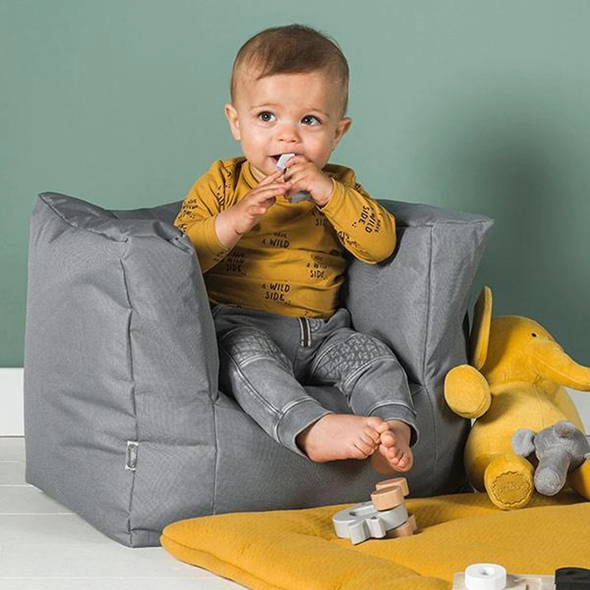 Jollein Kinderfauteuil - Storm Grey 19 Jollein Kinderfauteuil - Storm Grey - Afbeelding 17