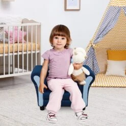 HOMCOM Kinderbank Mini Sofa Stoel Met Houten Structuur Antislip Voeten 310-038 -Stokke Verkoop 1200x1200 859