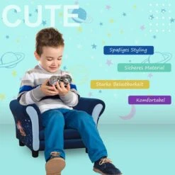 HOMCOM Kinderbank Mini Sofa Stoel Met Houten Structuur Antislip Voeten 310-038 -Stokke Verkoop 1200x1200 861