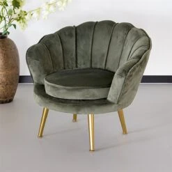 Kinderfauteuil 1 Persoons Belle Kinderstoel Donkergroen