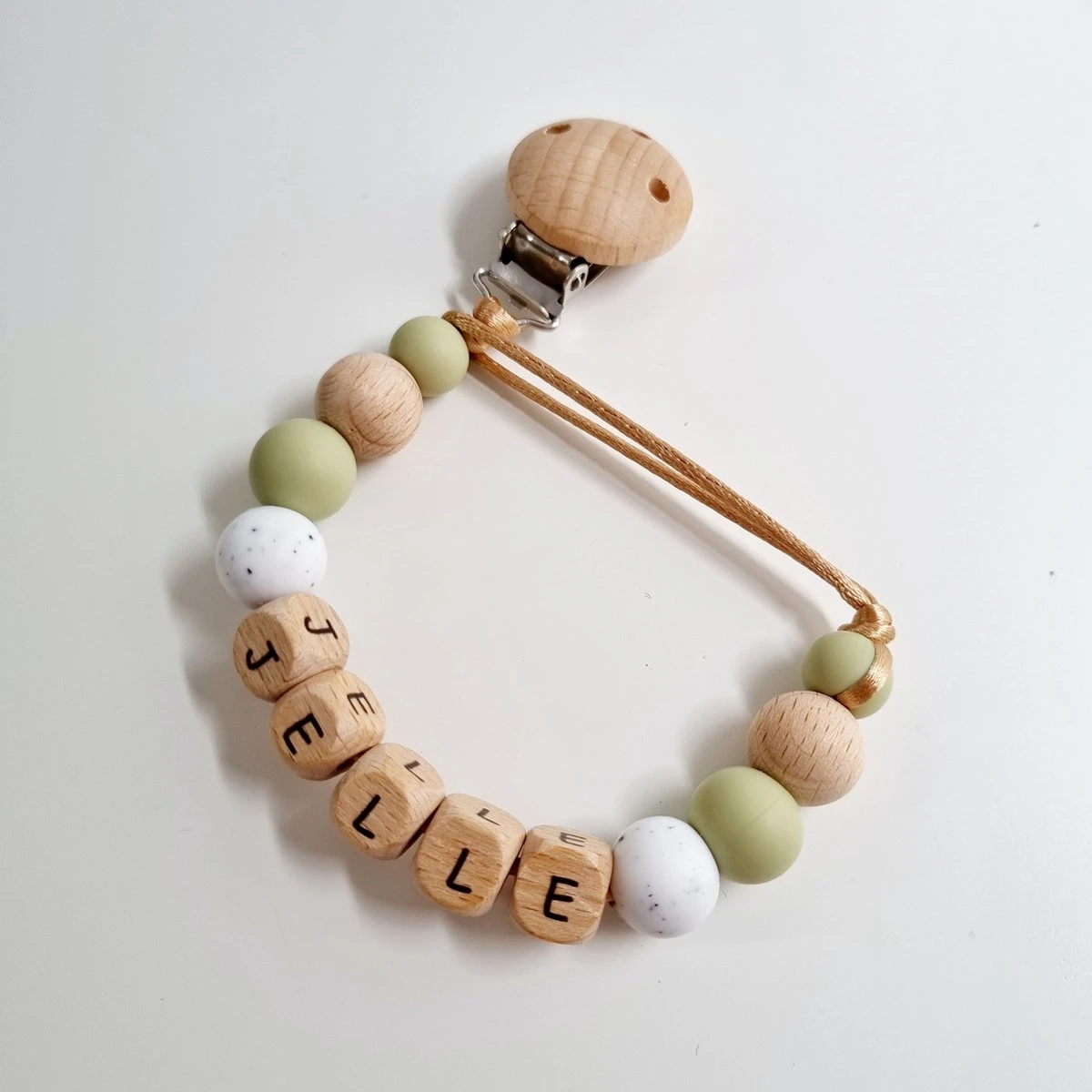 Speenkoord Met Naam Lalieloe - Speenhouder - Kraamcadeau - Speenketting - Jelle 5 Speenkoord Met Naam Lalieloe - Speenhouder - Kraamcadeau - Speenketting - Jelle - Afbeelding 3