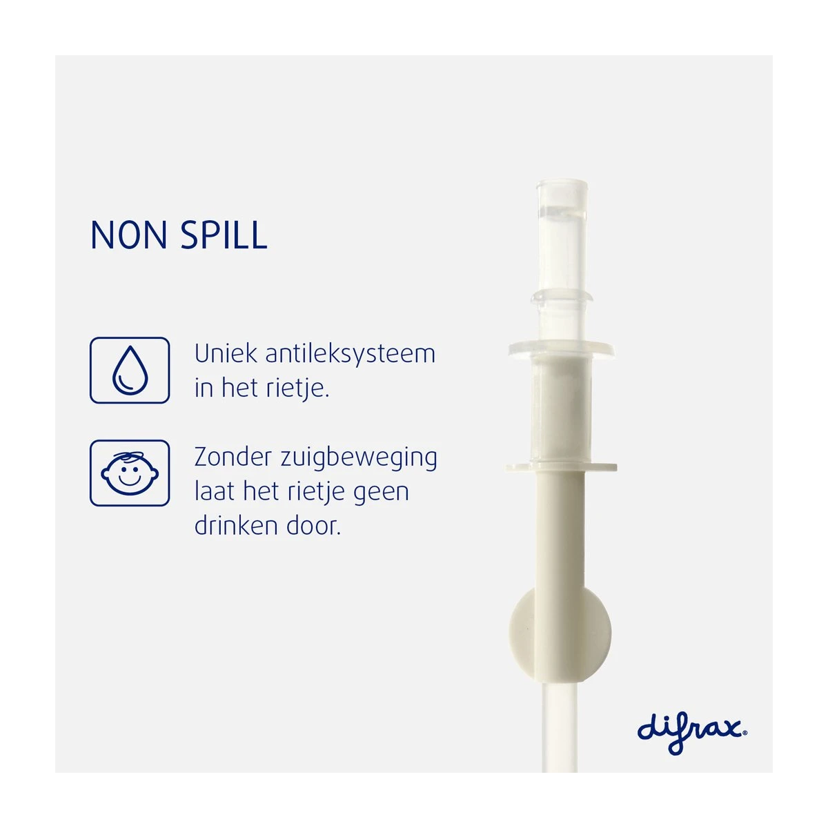 Difrax Rietjesbeker Antilek - 250 Ml - Sage/Groen 6 Difrax Rietjesbeker Antilek - 250 Ml - Sage/Groen - Afbeelding 4