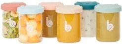 Babymoov ISY Bowls - 6 Glazen Bewaarpotjes - 250 Ml -Stokke Verkoop 1200x430 3