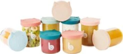 Babymoov ISY Bowls - 6 Glazen Bewaarpotjes - 250 Ml -Stokke Verkoop 1200x531
