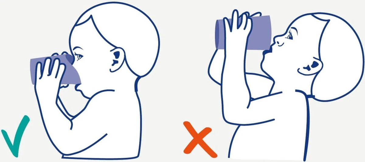 Difrax Oefen Drinkbeker - Wit 5 Difrax Oefen Drinkbeker - Wit - Afbeelding 3