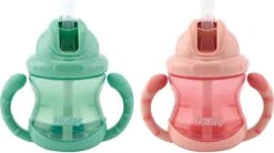 Nûby - Flip-It Antilekbeker Met Handvatten - 2-pack - Roze & Groen - 240ml - 12m+ 7 Nûby - Flip-It Antilekbeker Met Handvatten - 2-pack - Roze & Groen - 240ml - 12m+ -Stokke Verkoop 1200x671 4