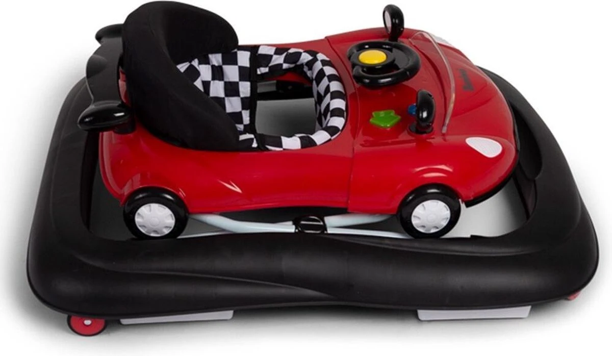 Baninni Loopstoel Elvio Rood Zwart 8 Baninni Loopstoel Elvio Rood Zwart - Afbeelding 6