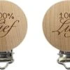 Durable Houten Speenclips 2 Stuks 54 100% Lief