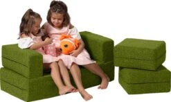 Xoft Living Kinderbank Snapsit Junior Double Groen