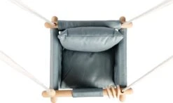 Baby / Kinder Schommel Voor Binnen Of Buiten! - Luxe Baby Swing Blauw - Schommelstoel Inclusief Zachte Kussens En Bevestigingsmaterialen -Stokke Verkoop 1200x717