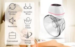 Aidmom - Set - Dubbele Elektrische Borstkolf – Rose – Oplaadbare Draagbare Borstkolf – Draadloze Borstkolven – BPA Vrij – Handsfree Kolven – 24mm – Borstvoeding – Set Van 2 Stuks -Stokke Verkoop 1200x742