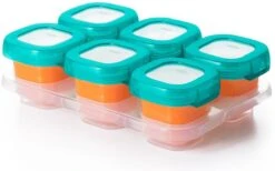 OXO Tot Babyvoeding Diepvriesbakjes - Babyvoeding Bewaarbakjes Met Deksel - 6x60 Ml- Teal 9 OXO Tot Babyvoeding Diepvriesbakjes - Babyvoeding Bewaarbakjes Met Deksel - 6x60 Ml- Teal -Stokke Verkoop 1200x747 1