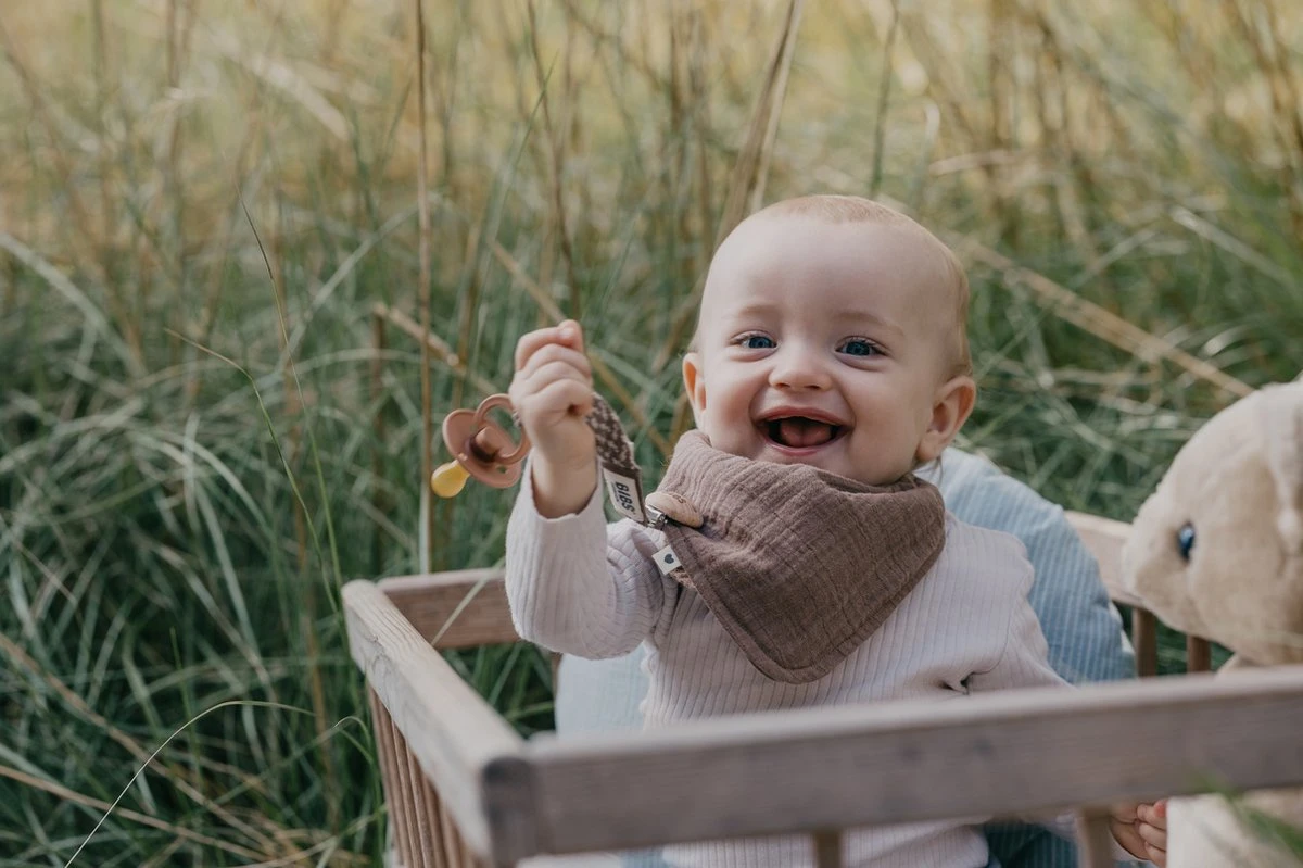 BiBS - Fopspeenkoord - Blush / Ivory - 0+ Maanden 6 BiBS - Fopspeenkoord - Blush / Ivory - 0+ Maanden - Afbeelding 4