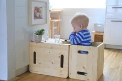 Manine Montessori Set Van 2 KubusStoeltjes - KinderStoel En/of Tafeltje - Groeit Mee - Massief Hout -Stokke Verkoop 1200x800 12