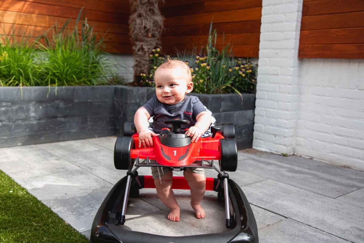 Tryco F1 Racer Loopstoel - 2-in-1 Loopstoel En Loopwagen - Wit - Met Geluid 11 Tryco F1 Racer Loopstoel - 2-in-1 Loopstoel En Loopwagen - Wit - Met Geluid - Afbeelding 9