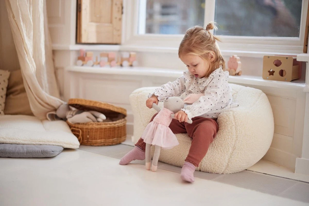 Jollein Kinderfauteuil Teddy - Cream White 9 Jollein Kinderfauteuil Teddy - Cream White - Afbeelding 7